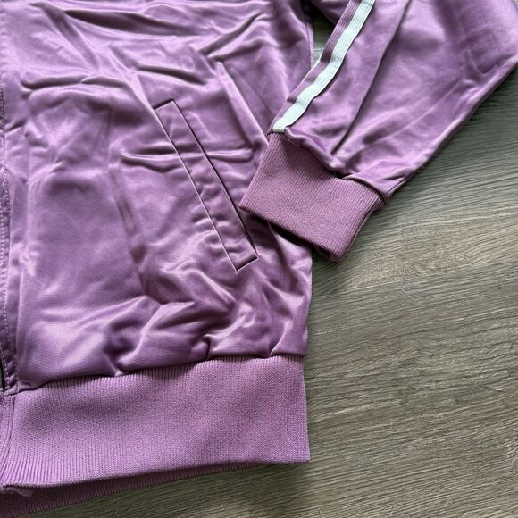 VTG 80s Adidas ATP Keyrolan Track Jacket Men's M Plum Purple Trefoil RARE - Picture 5 of 10